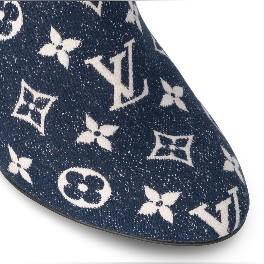 NEW - Louis Vuitton Denim Women's Silhouette Ankle Boot - Picture 5 of 5